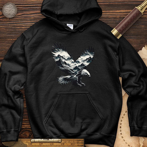 Majestic Eagle Mountain Hoodie Black / S