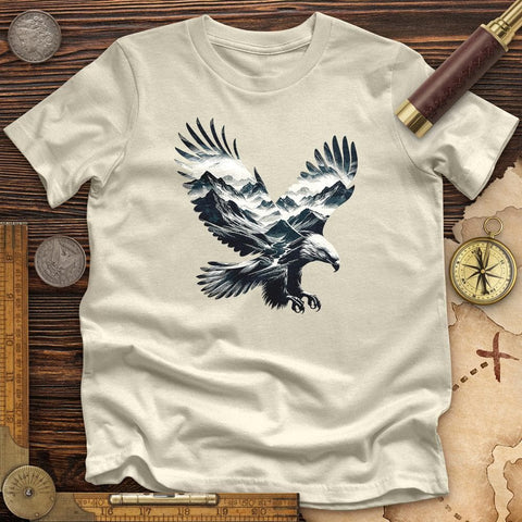 Majestic Eagle Mountain Premium QualityTee Natural / S