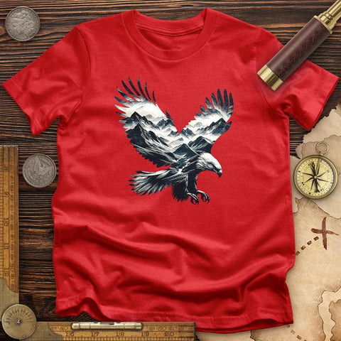 Majestic Eagle Mountain T-Shirt Red / S