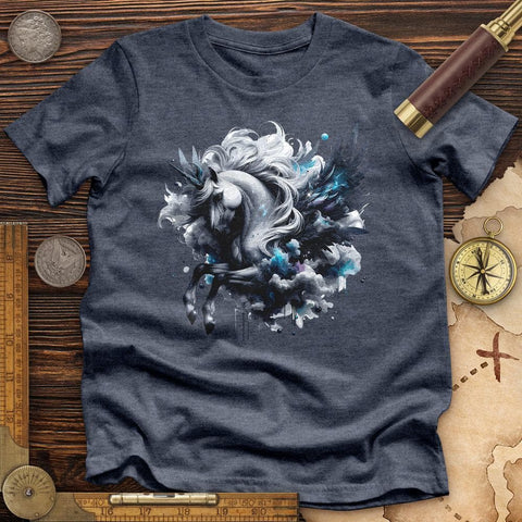 Majestic Pegasus High Quality Tee Heather Navy / S