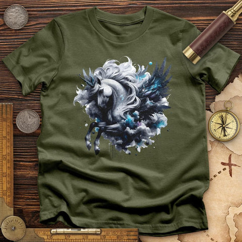 Majestic Pegasus T-Shirt Military Green / S