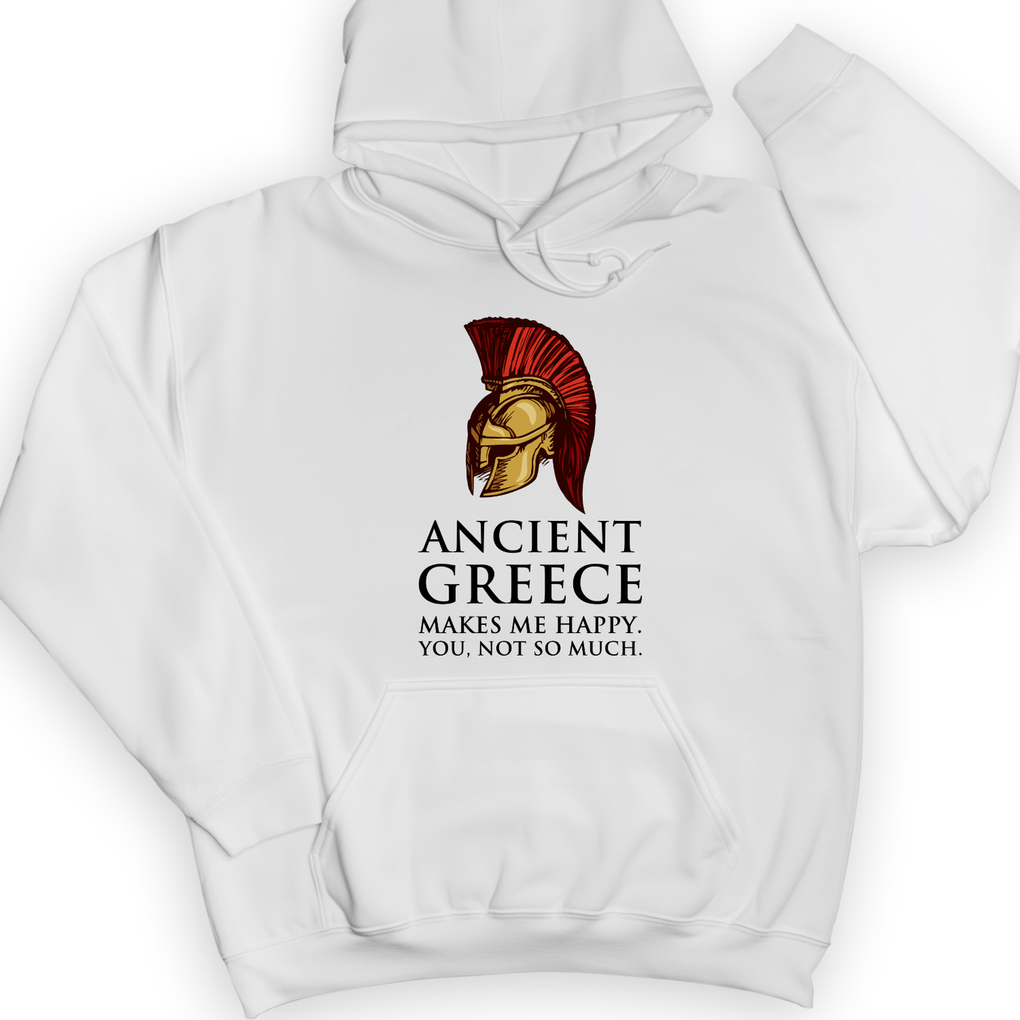 Makes Me Happy Hoodie White / S