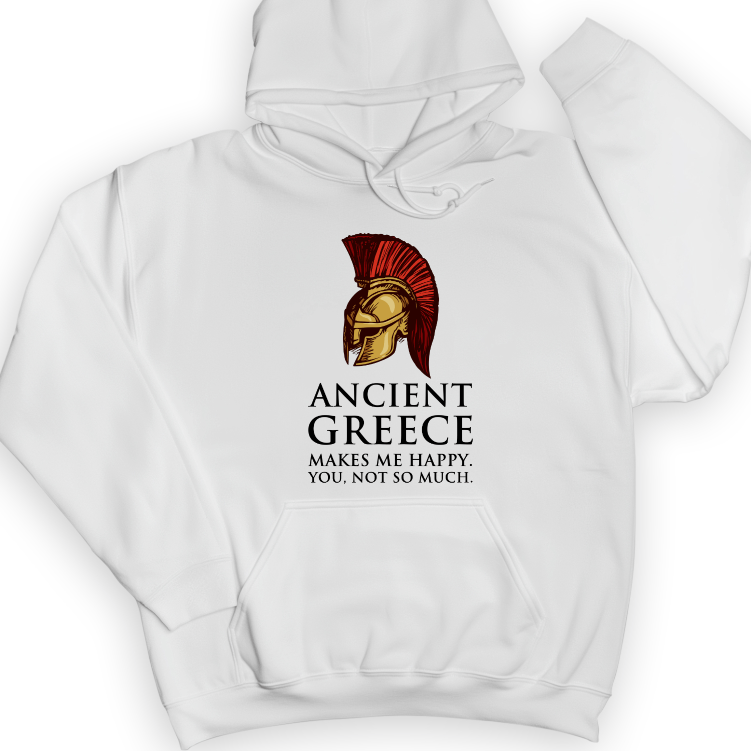 Makes Me Happy Hoodie White / S