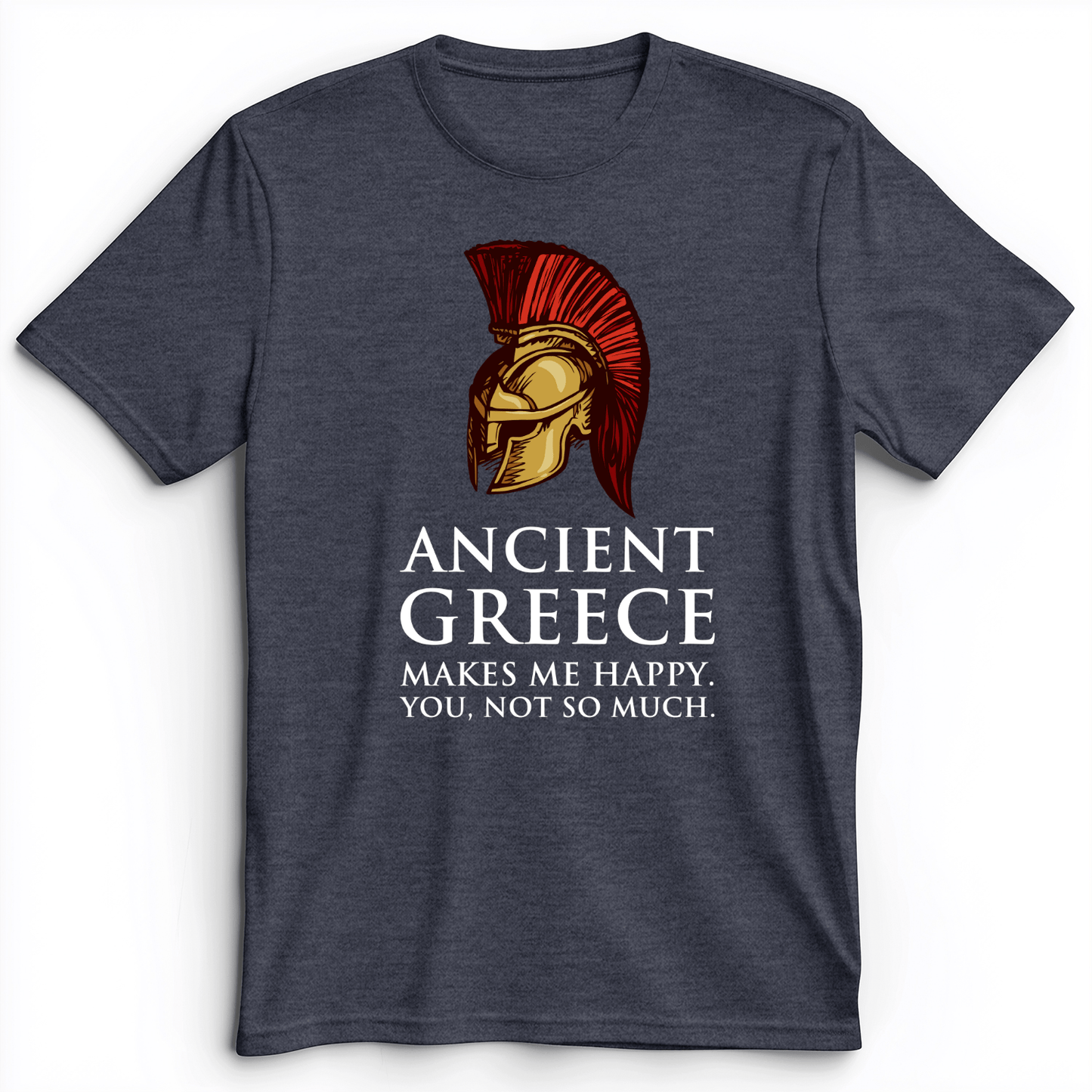 Makes Me Happy Premium Tee Heather Navy / S