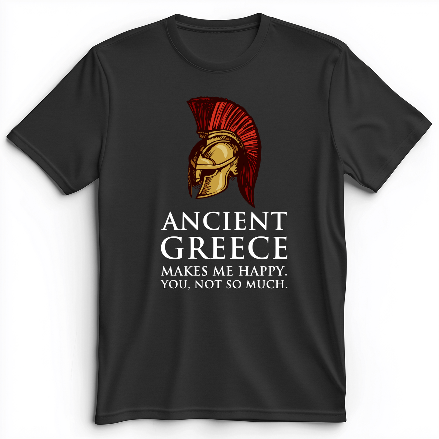 Makes Me Happy Premium Tee Dark Grey Heather / S