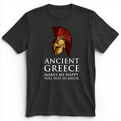 Makes Me Happy Premium Tee Dark Grey Heather / S