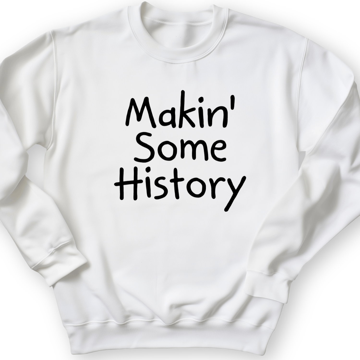 Makin' Some History Crewneck White / S