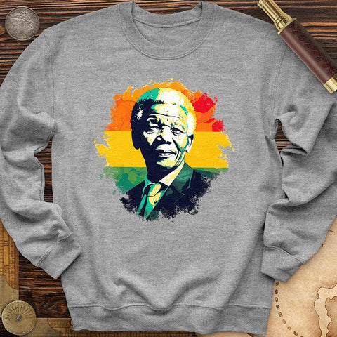 Mandela Art Crewneck Sport Grey / S