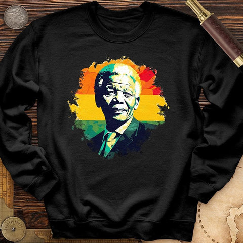 Mandela Art Crewneck Black / S