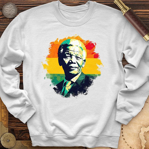 Mandela Art Crewneck White / S