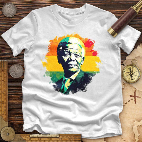 Mandela Art High Quality Tee White / S