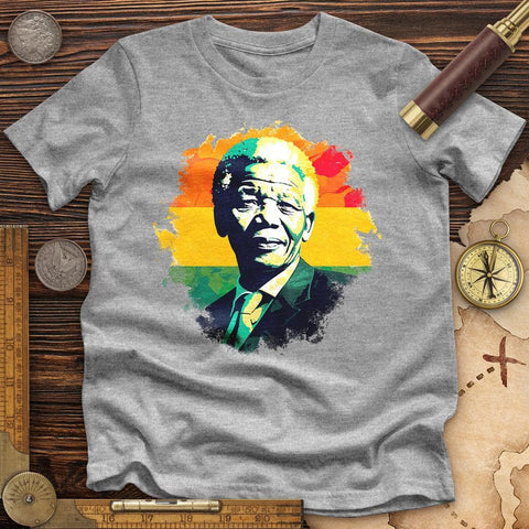 Mandela Art High Quality Tee Athletic Heather / S