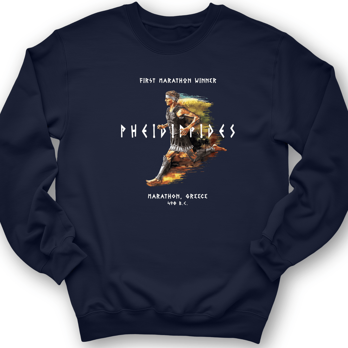 Marathon Run Crewneck Navy / S