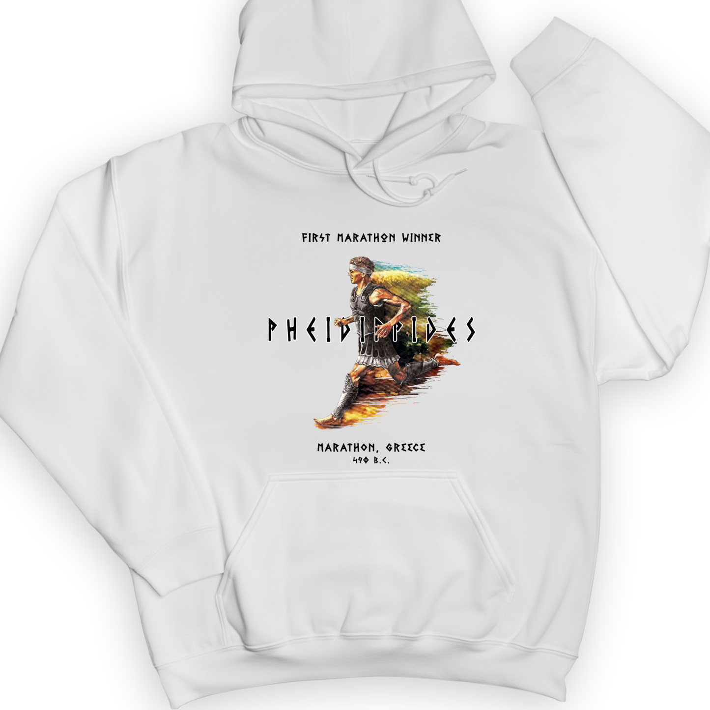 Marathon Run Hoodie White / S