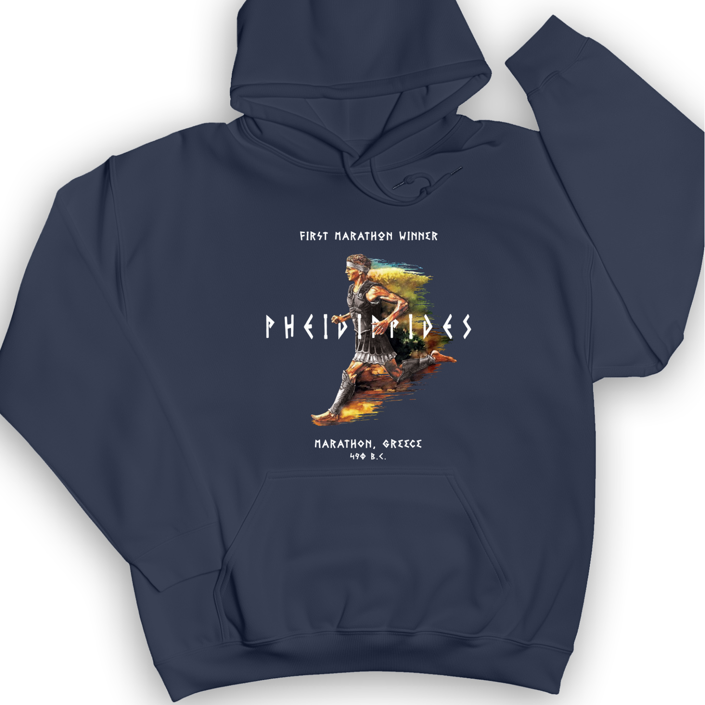 Marathon Run Hoodie Navy / S