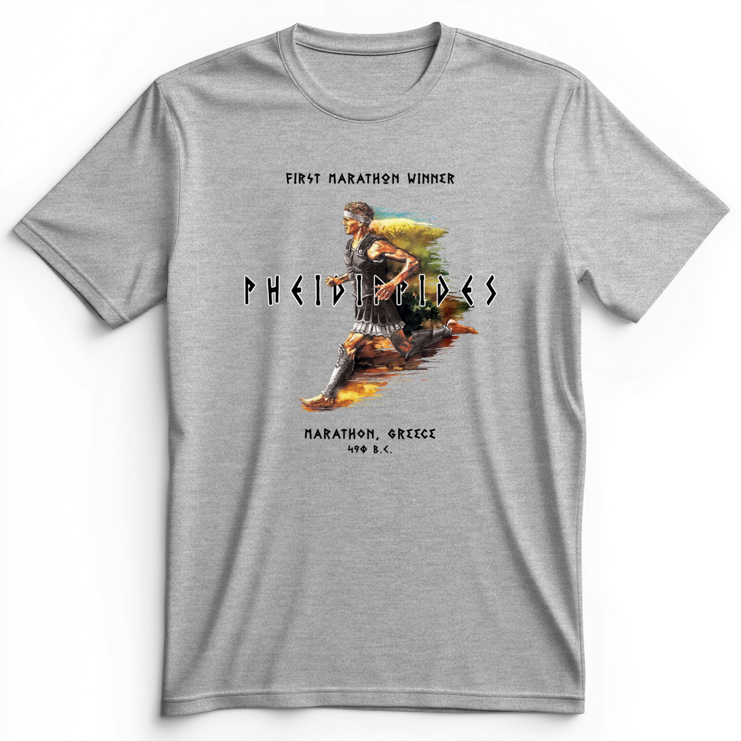 Marathon Run Premium Tee Athletic Heather / S