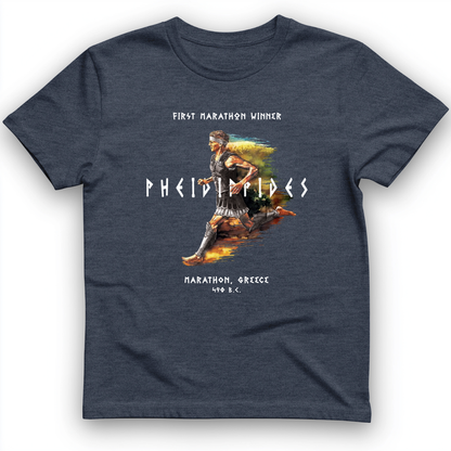 Marathon Run T-Shirt Heather Navy / S