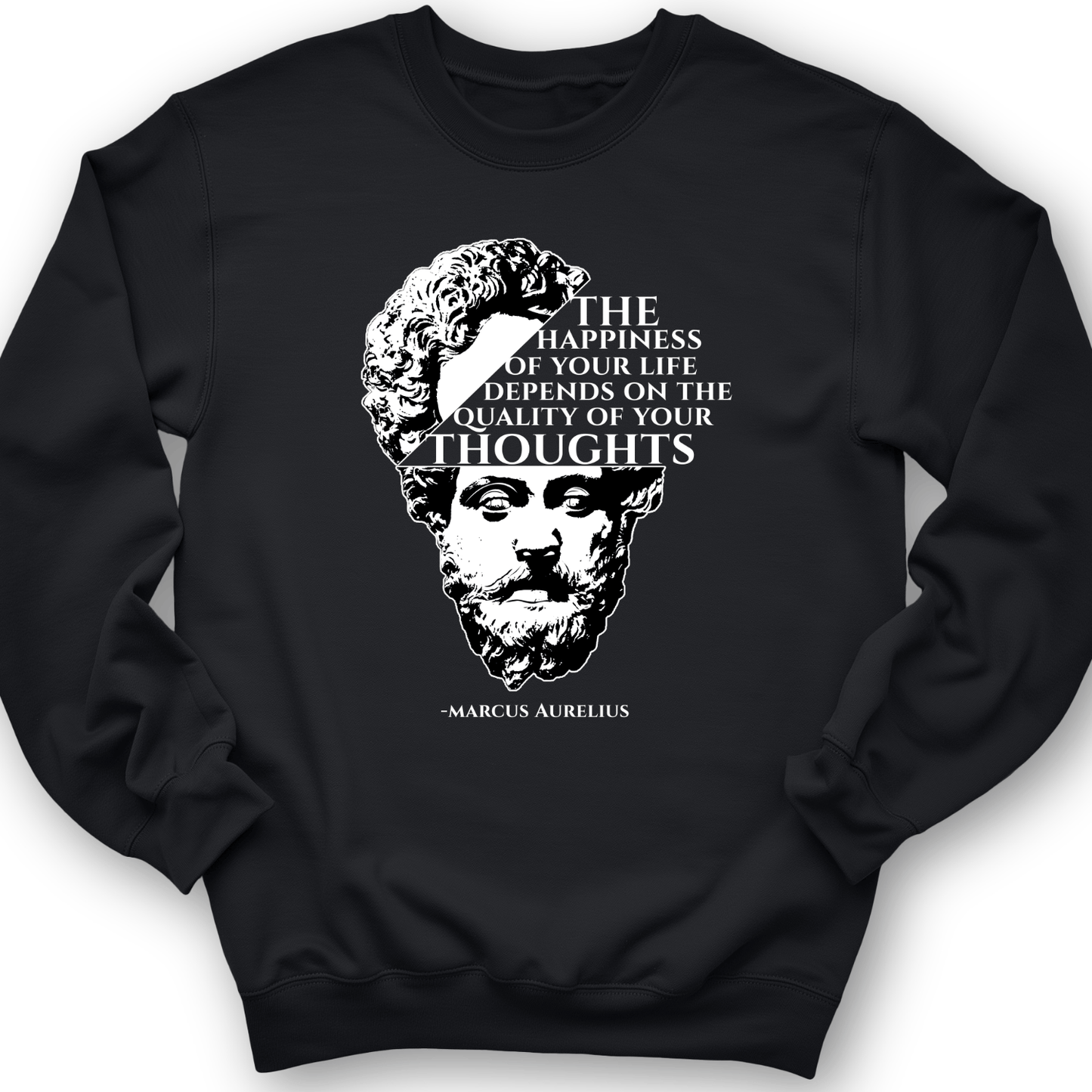 Marcus Aurelius Crewneck Black / S
