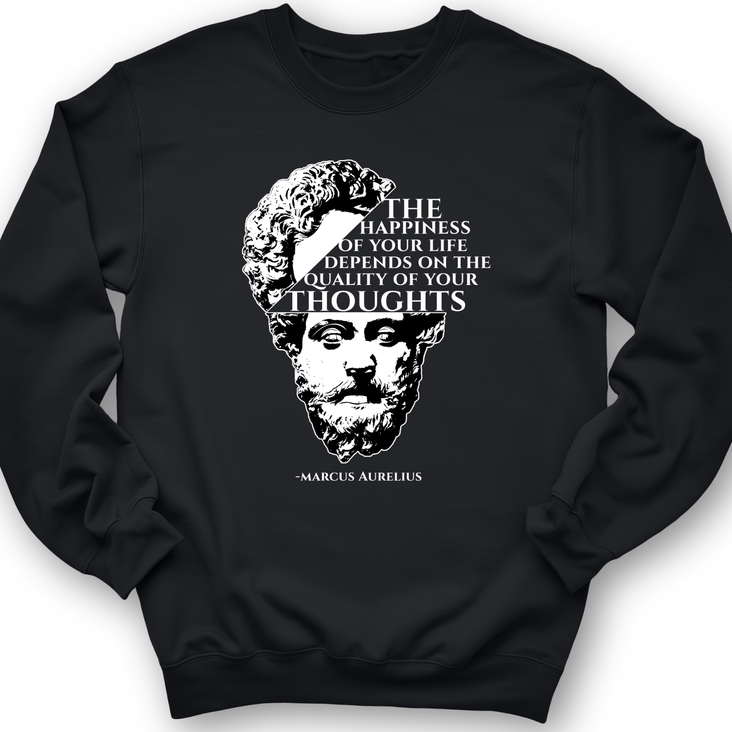Marcus Aurelius Crewneck Black / S