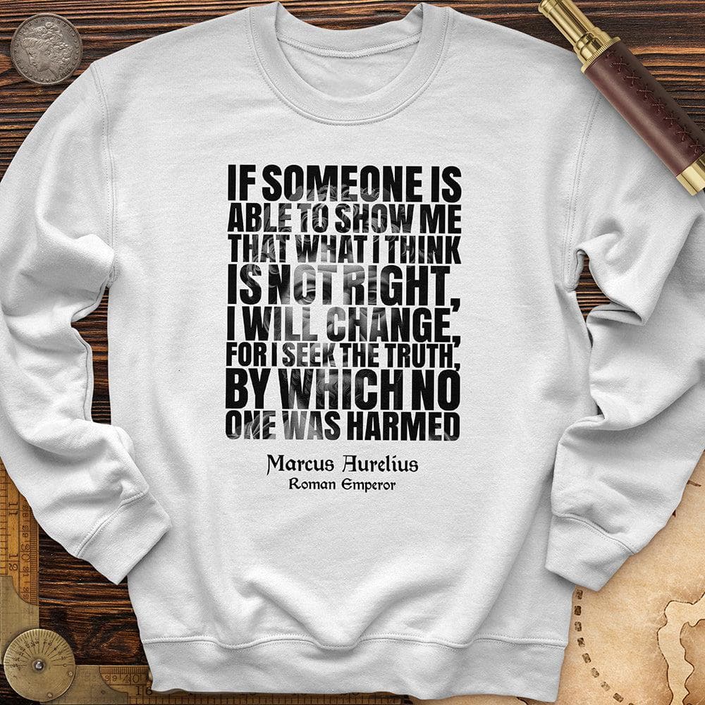 Marcus Aurelius Crewneck White / S