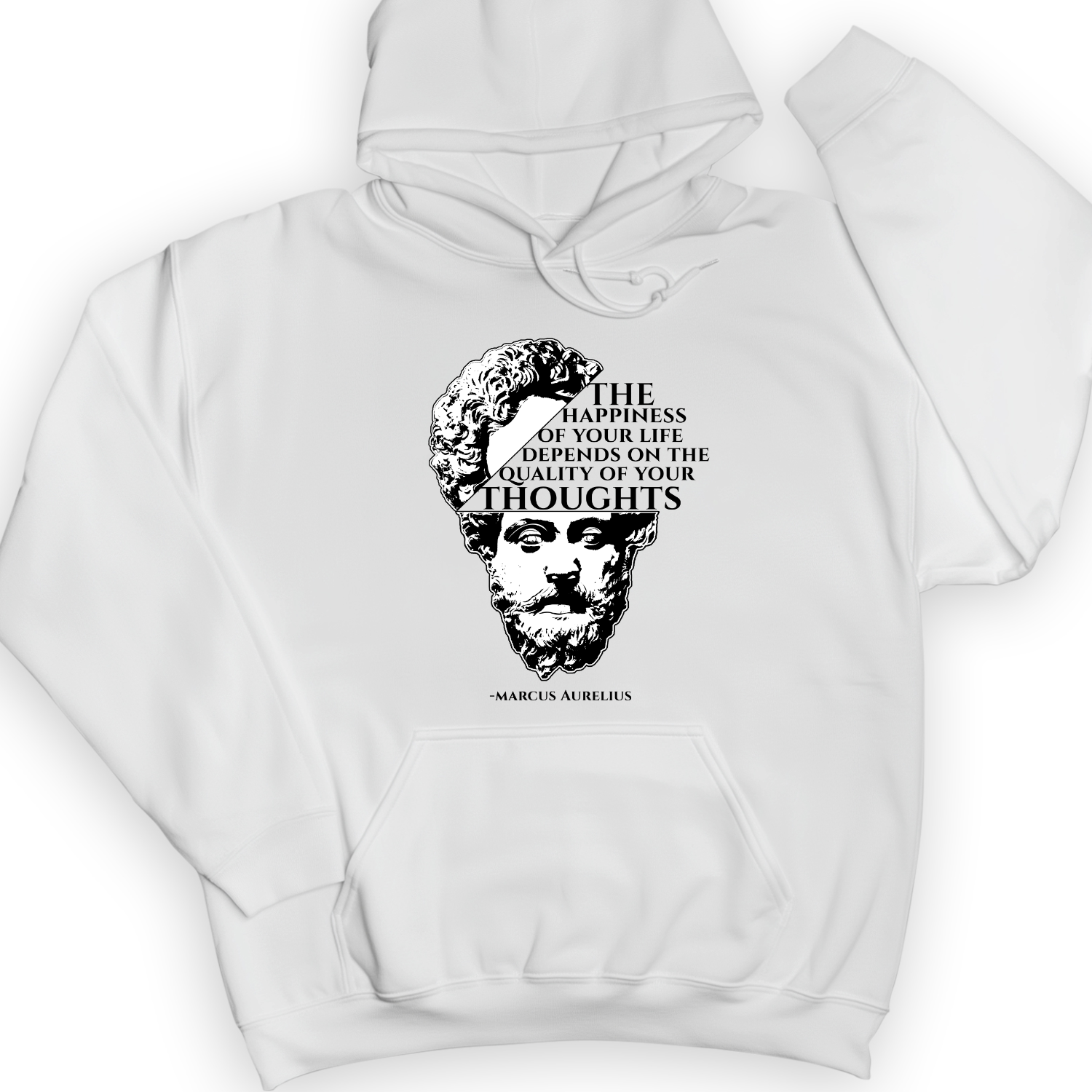 Marcus Aurelius Hoodie White / S