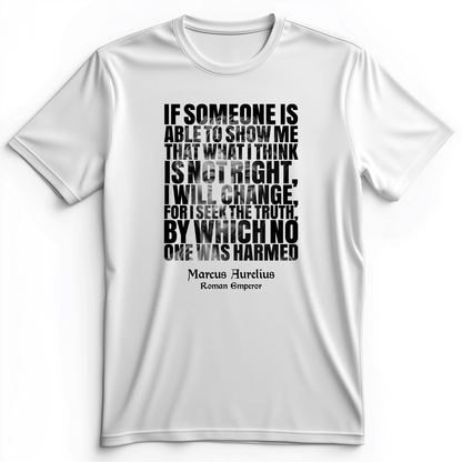Marcus Aurelius Quote Premium Tee White / S