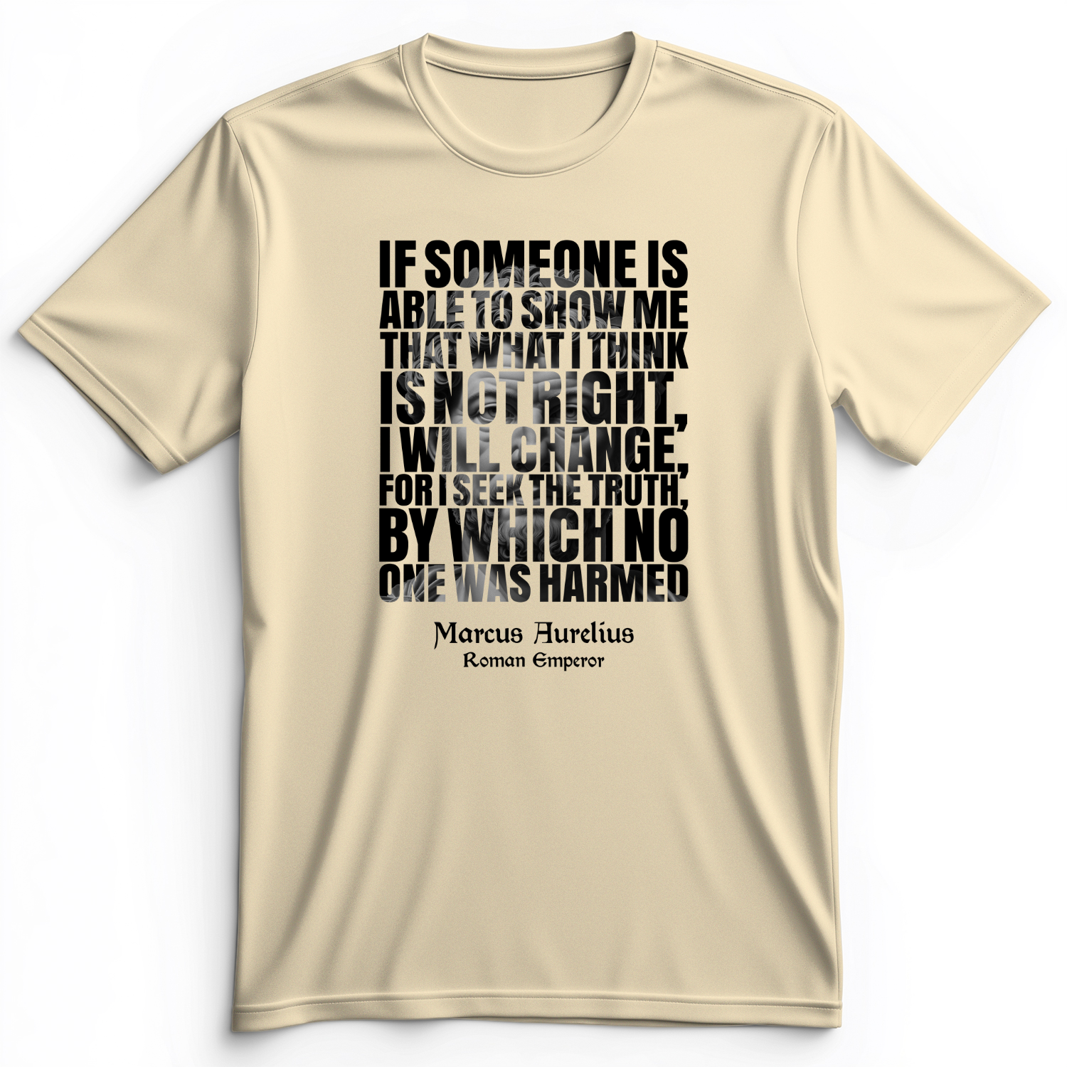 Marcus Aurelius Quote Premium Tee Natural / S