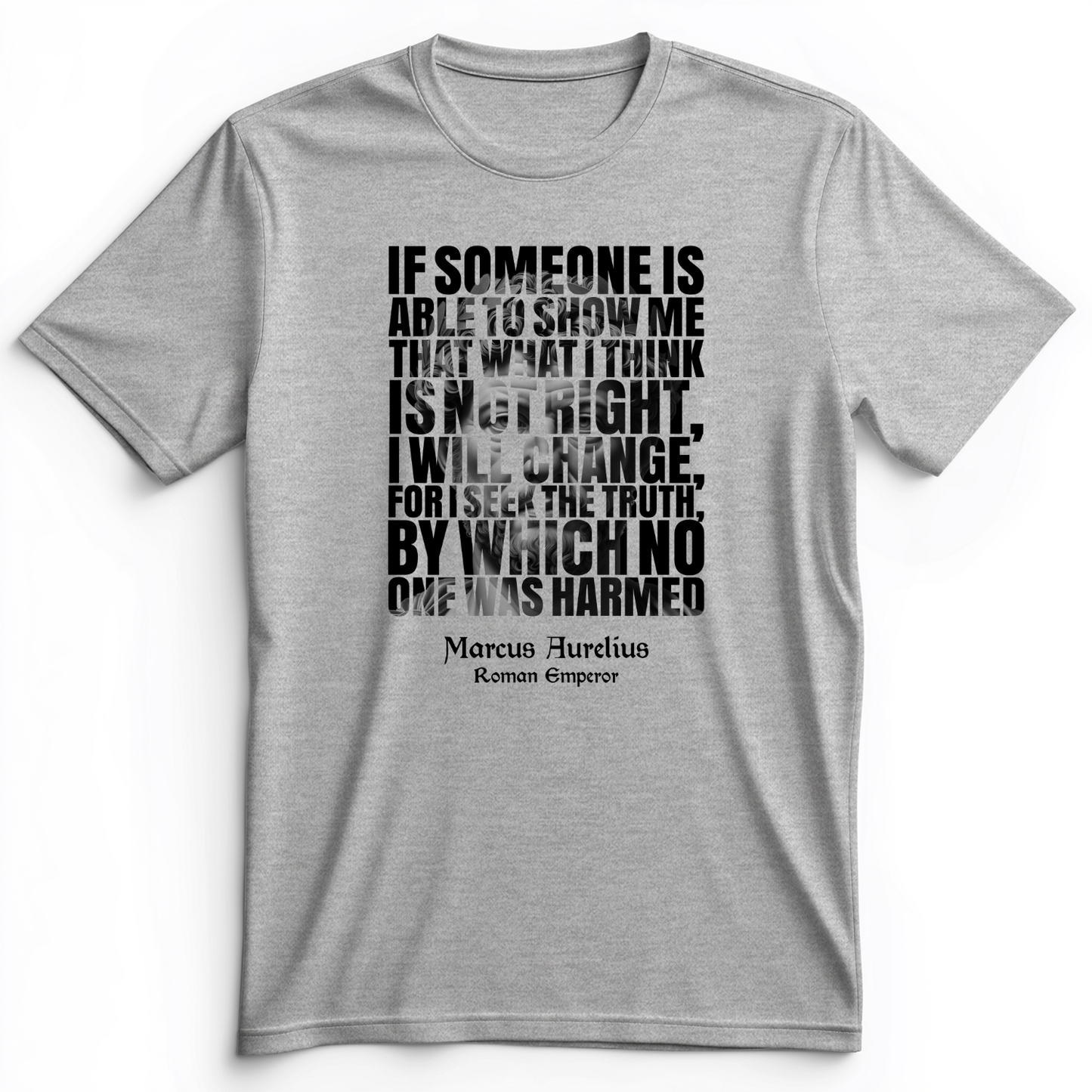 Marcus Aurelius Quote Premium Tee Athletic Heather / S
