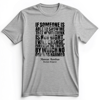 Marcus Aurelius Quote Premium Tee Athletic Heather / S