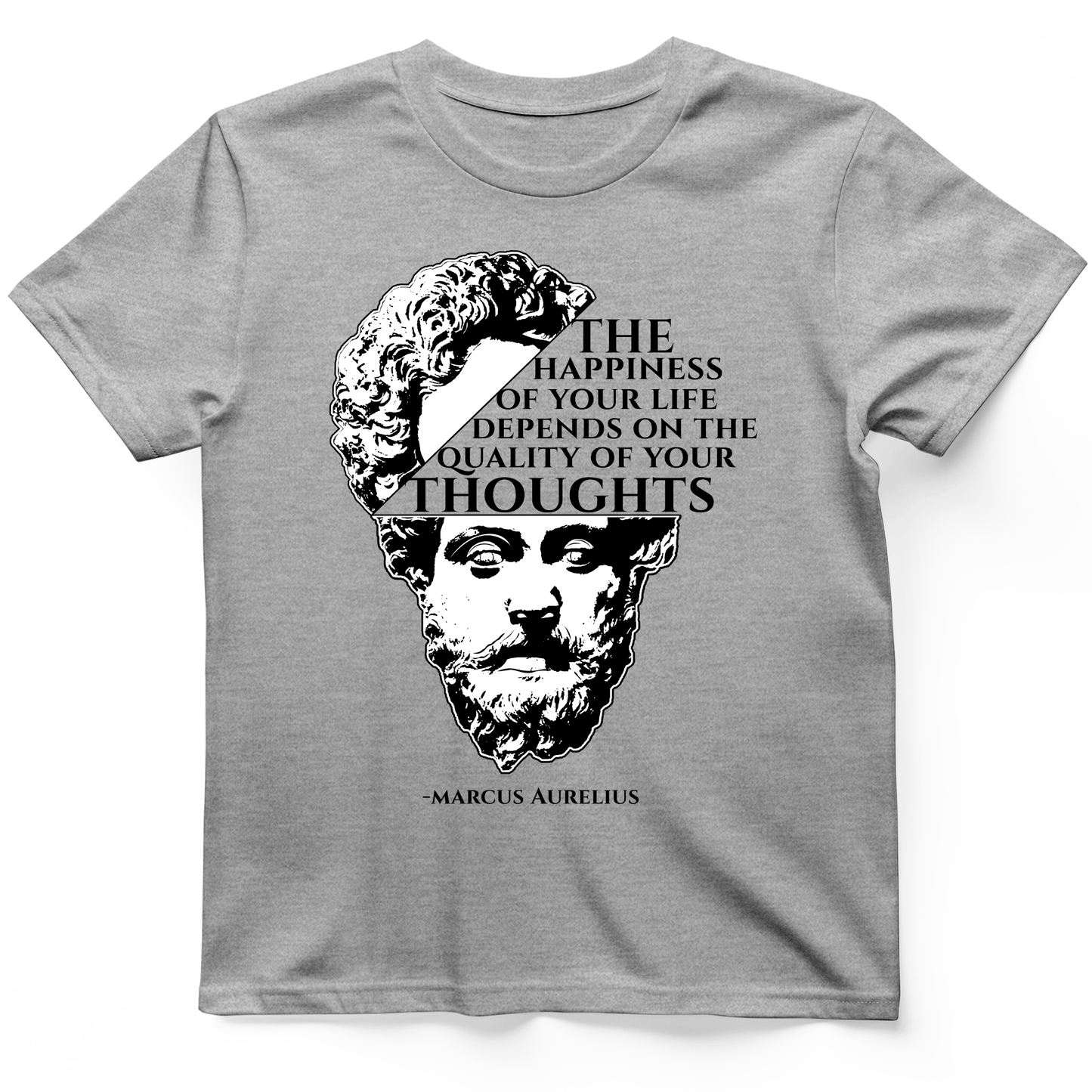 Marcus Aurelius Quote T-Shirt Sport Grey / S