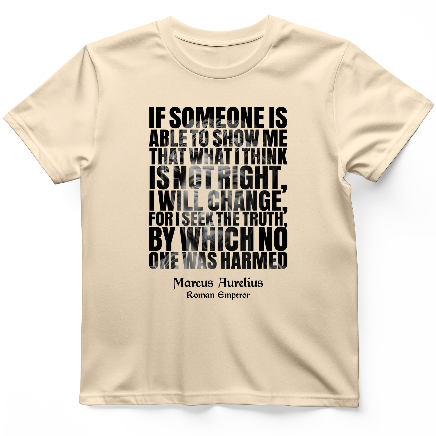 Marcus Aurelius Quote T-Shirt Natural / S