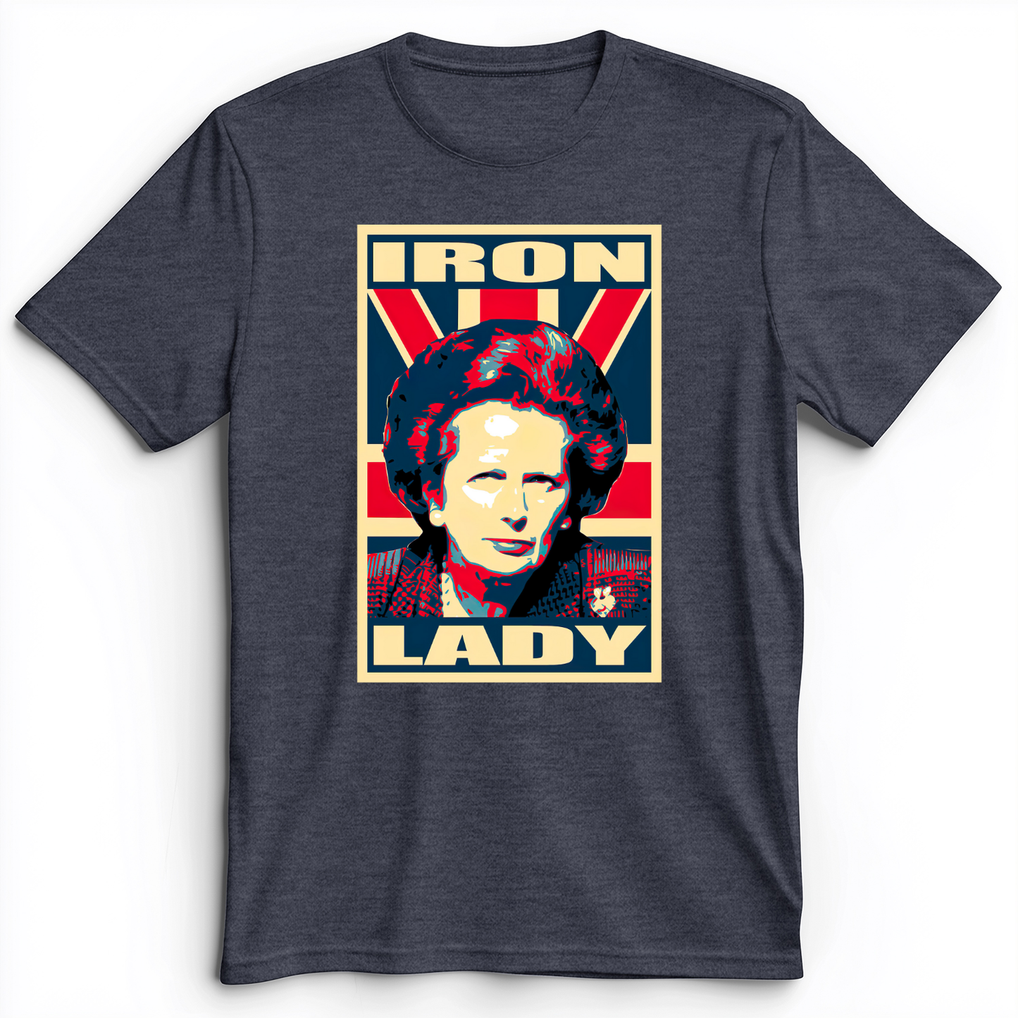 Margaret Thatcher Premium Tee Heather Navy / S