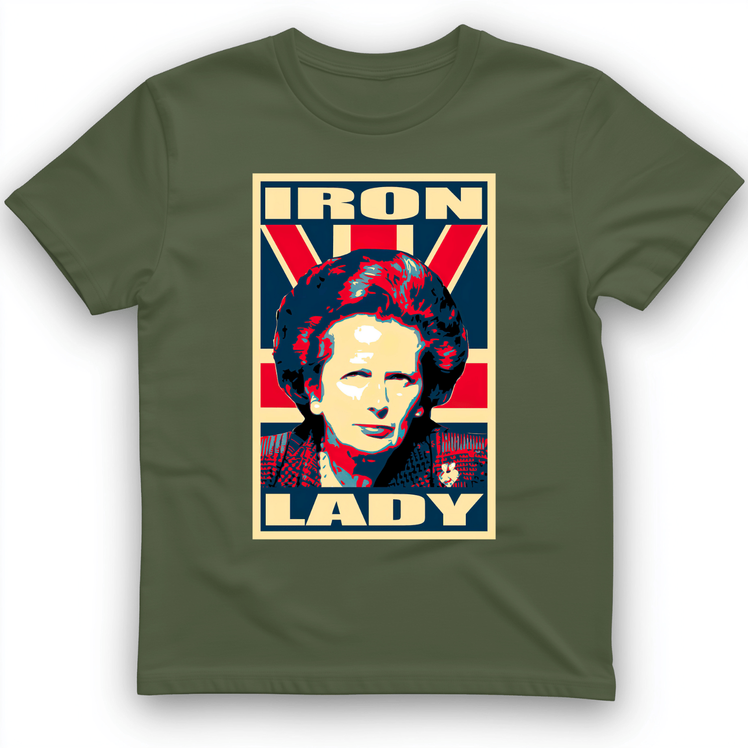 Margaret Thatcher T-Shirt Military Green / S