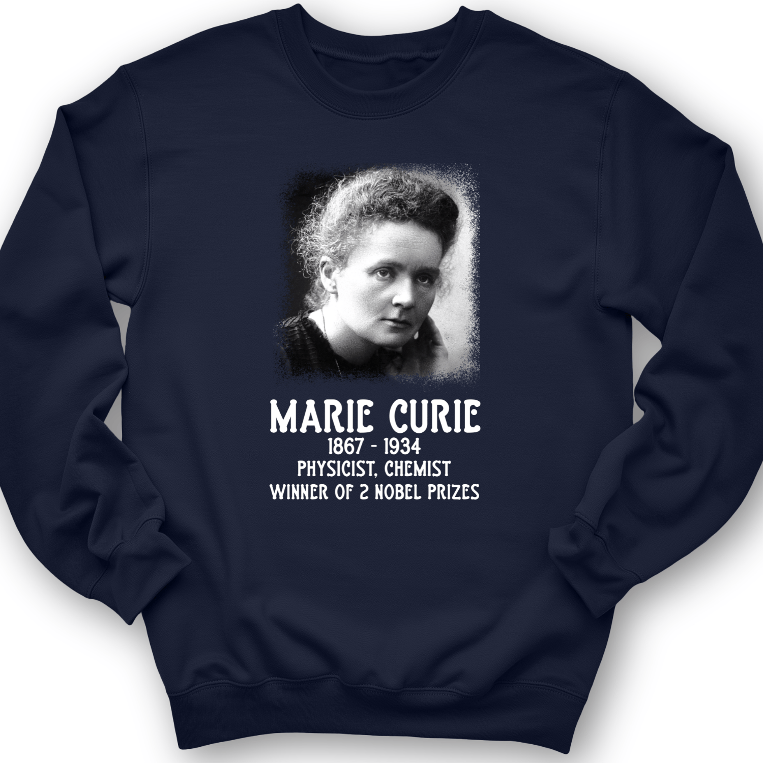 Marie Curie Crewneck Navy / S