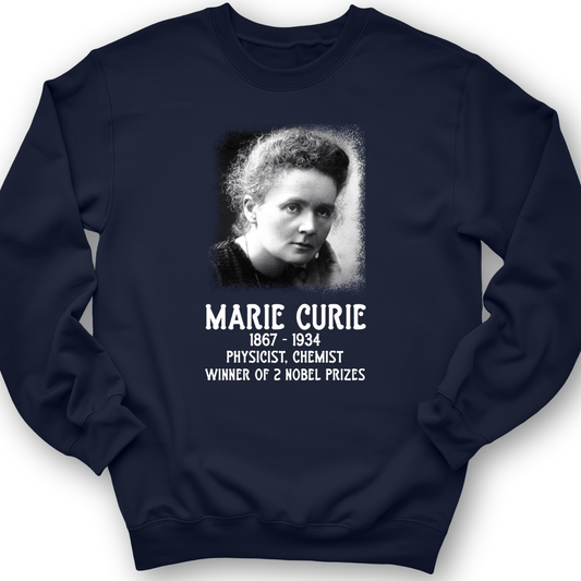 Marie Curie Crewneck Navy / S