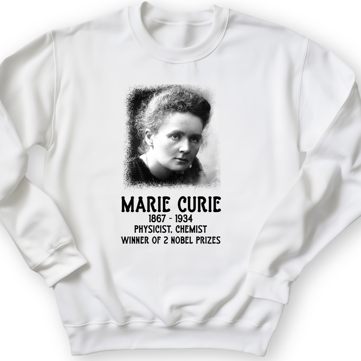 Marie Curie Crewneck White / S