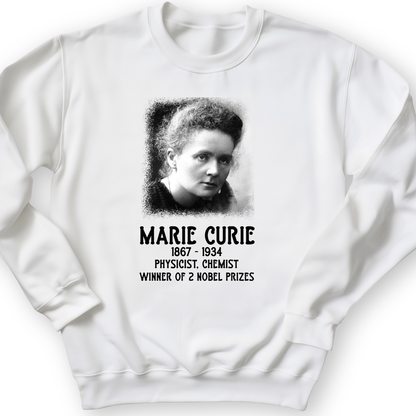 Marie Curie Crewneck White / S