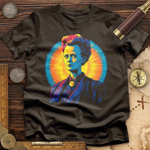 Marie Curie Glow T-Shirt Dark Chocolate / S