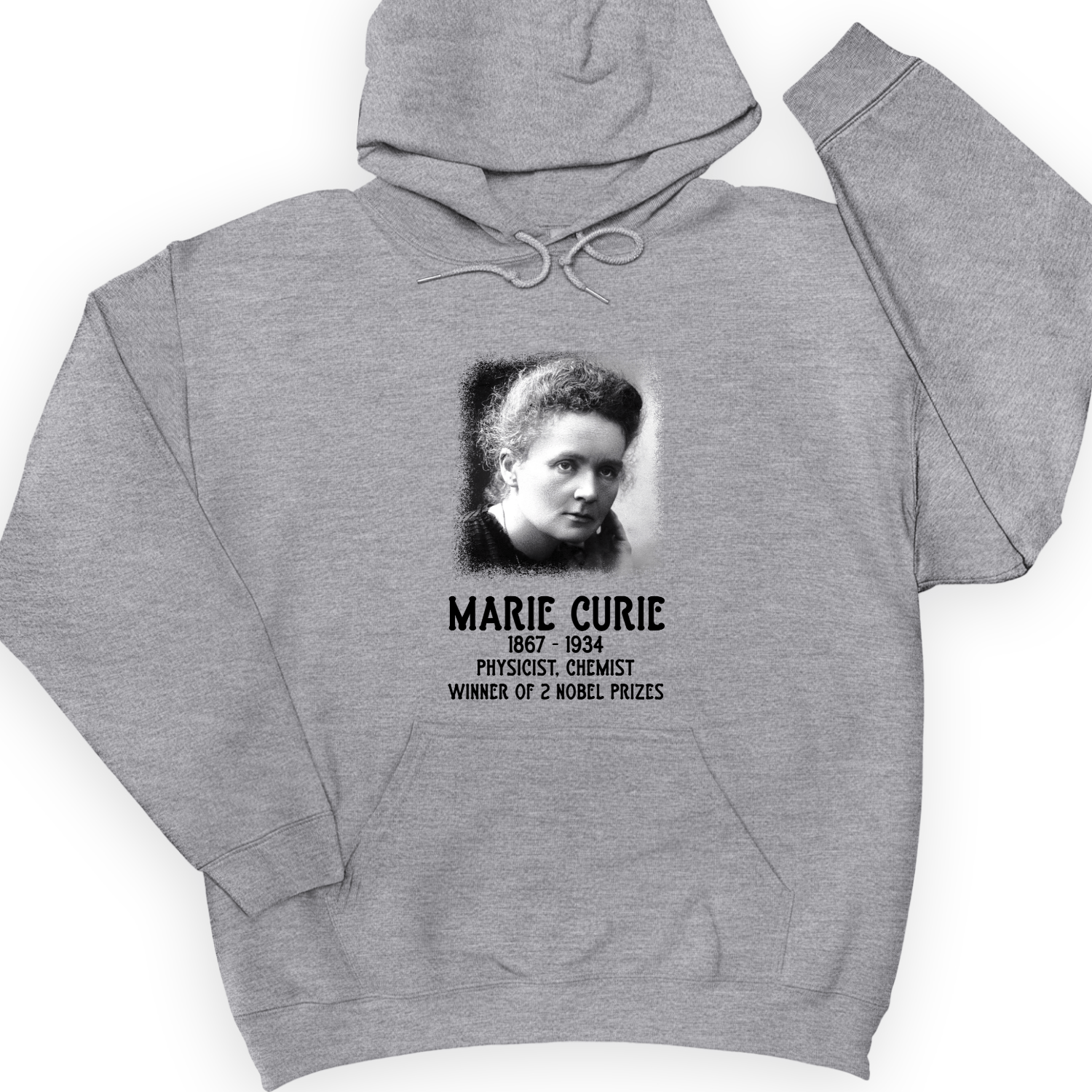 Marie Curie Hoodie Sport Grey / S