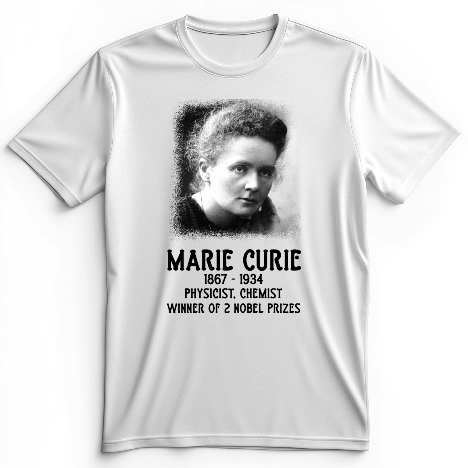 Marie Curie Premium Tee White / S