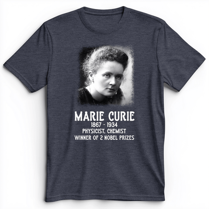 Marie Curie Premium Tee Heather Navy / S