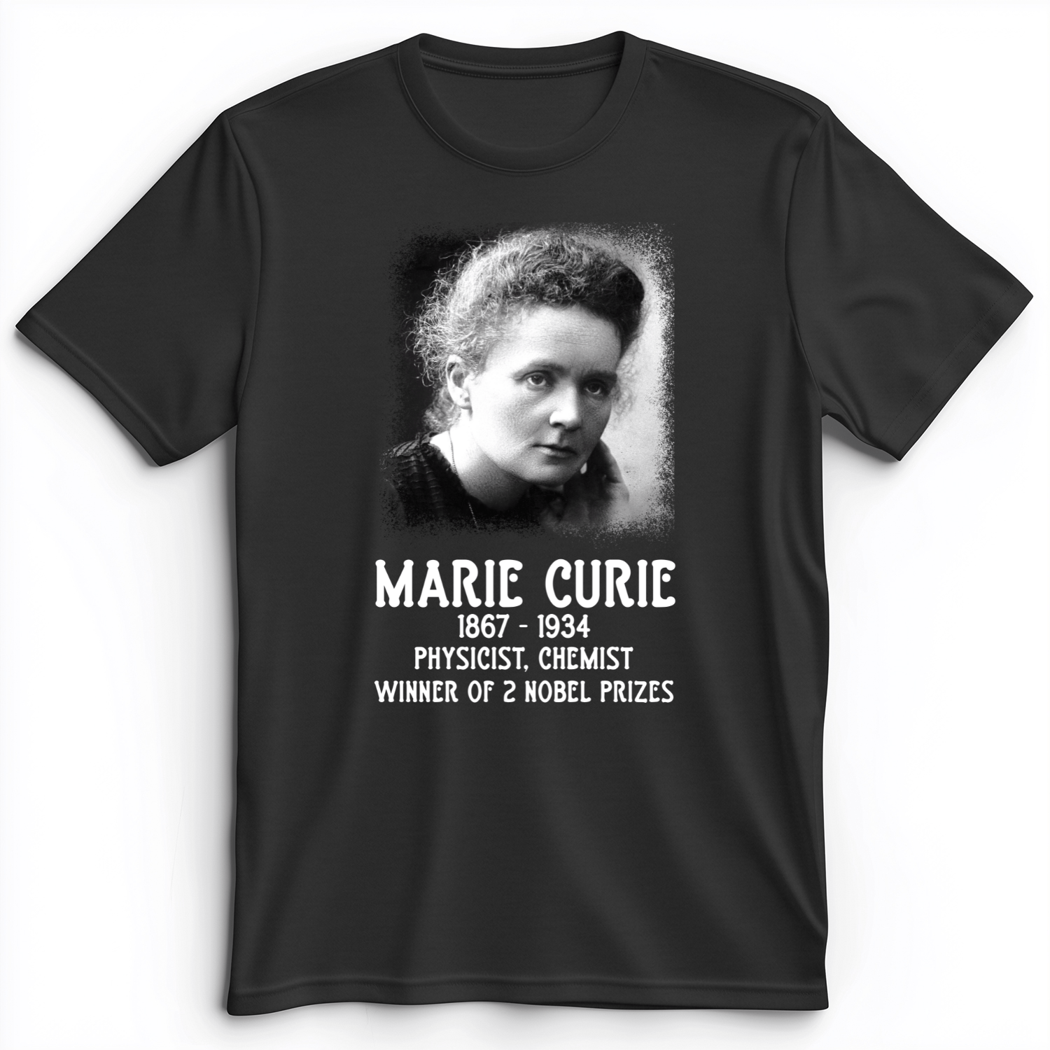 Marie Curie Premium Tee Dark Grey Heather / S
