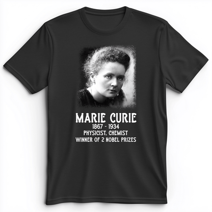 Marie Curie Premium Tee Dark Grey Heather / S
