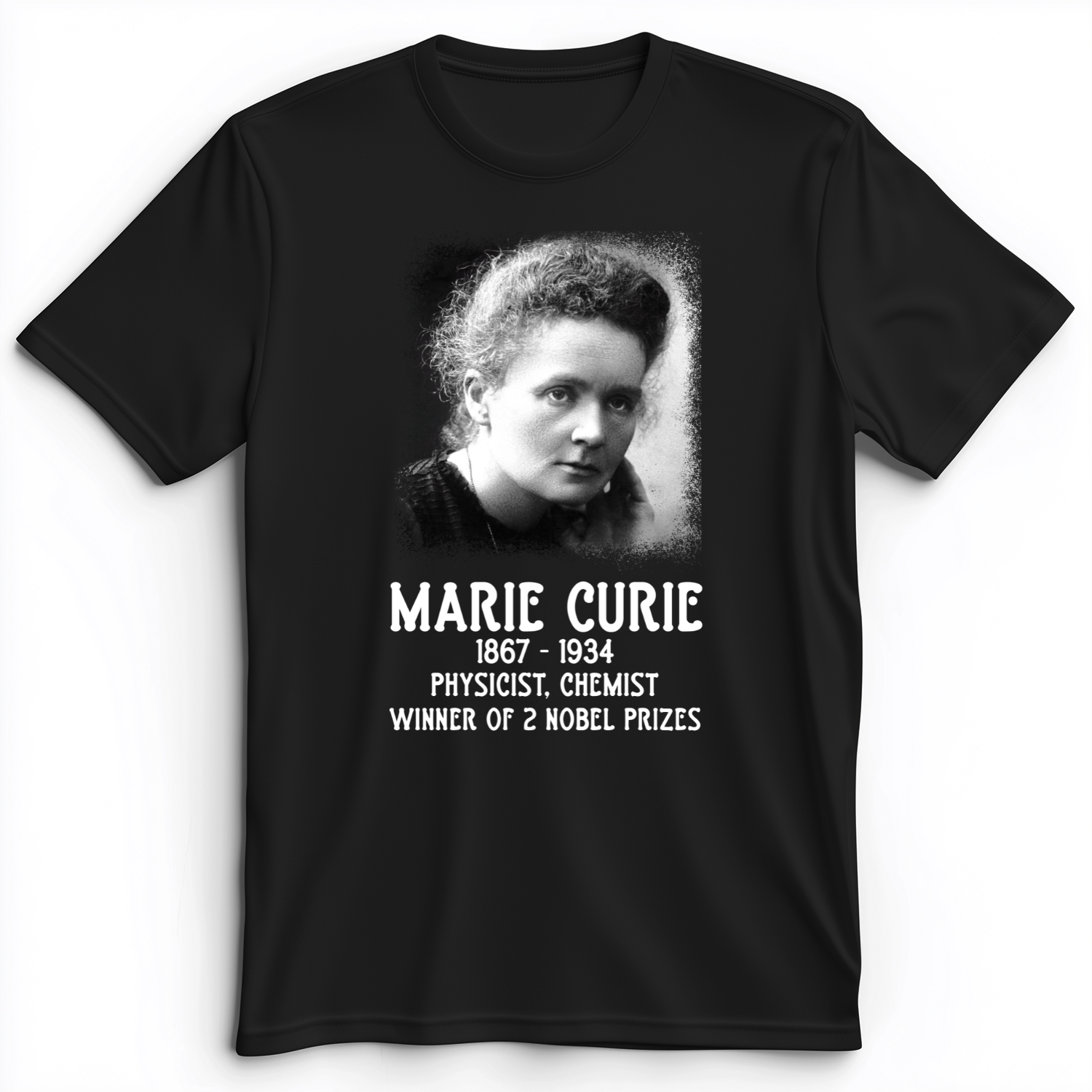 Marie Curie Premium Tee Black / S
