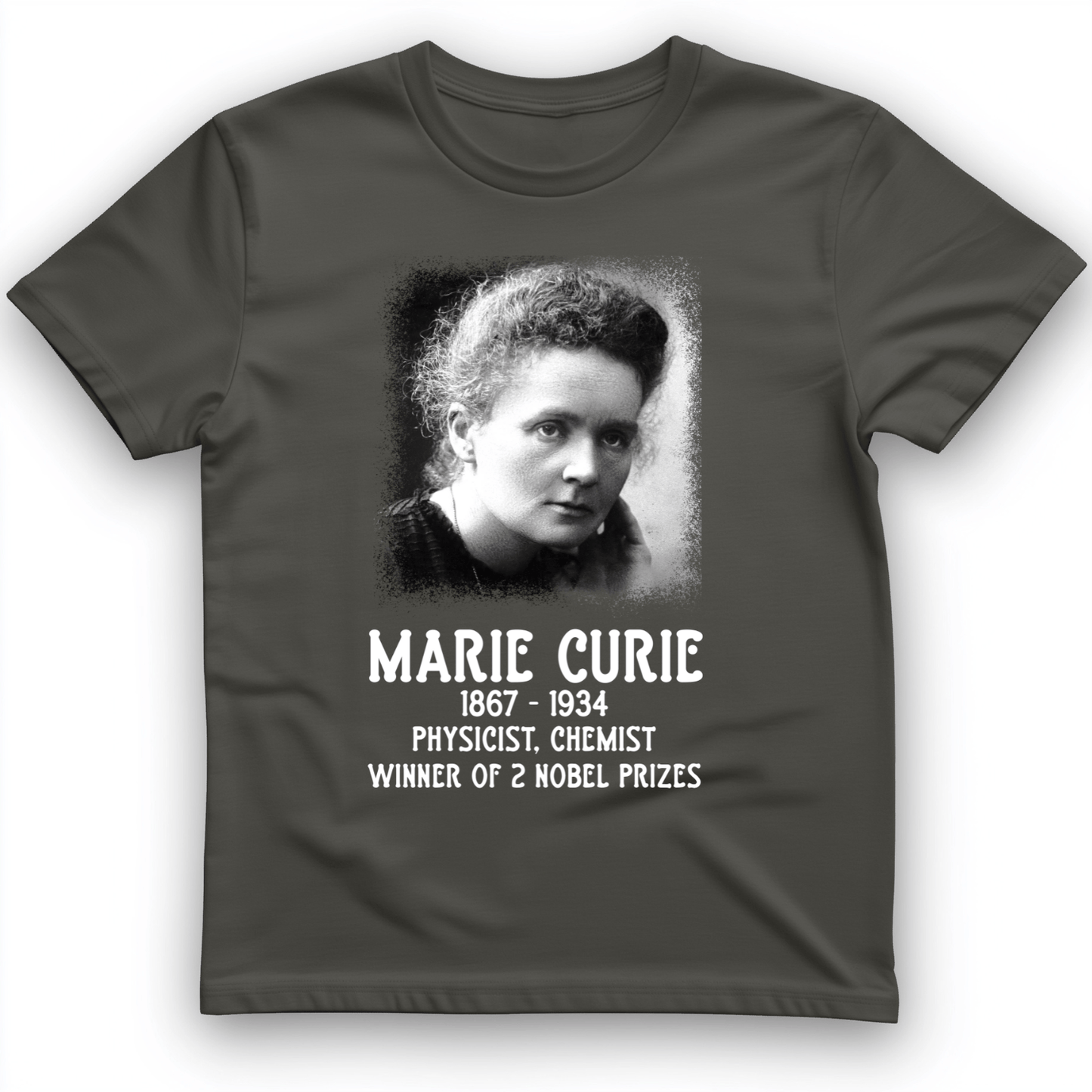 Marie Curie T-Shirt Charcoal / S