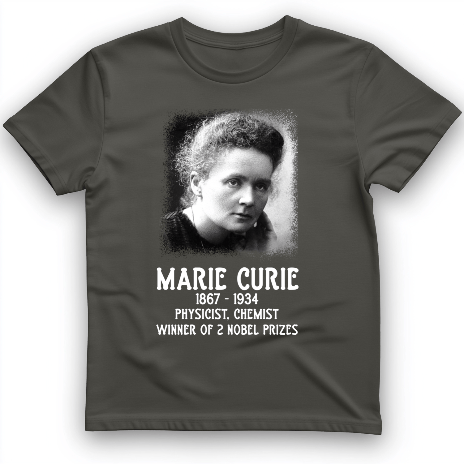 Marie Curie T-Shirt Charcoal / S