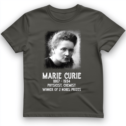 Marie Curie T-Shirt Charcoal / S