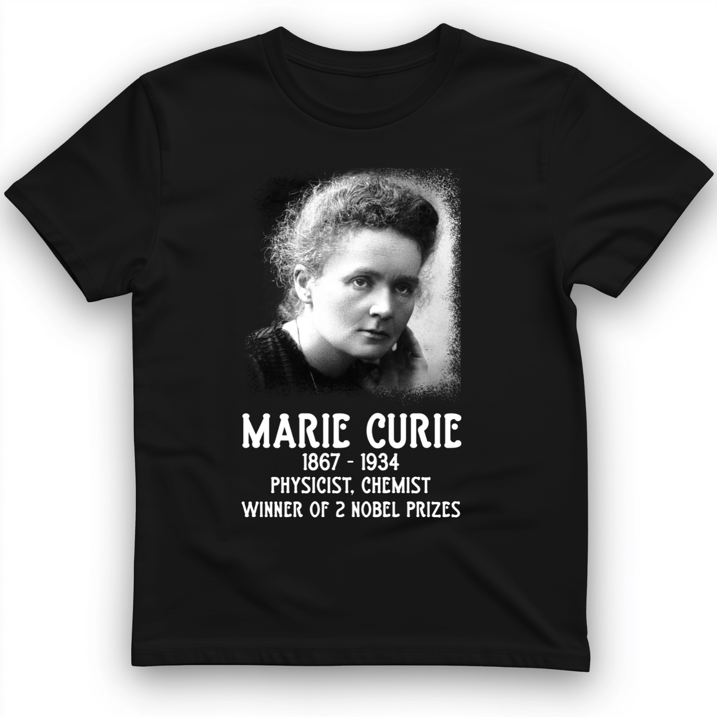 Marie Curie T-Shirt Black / S