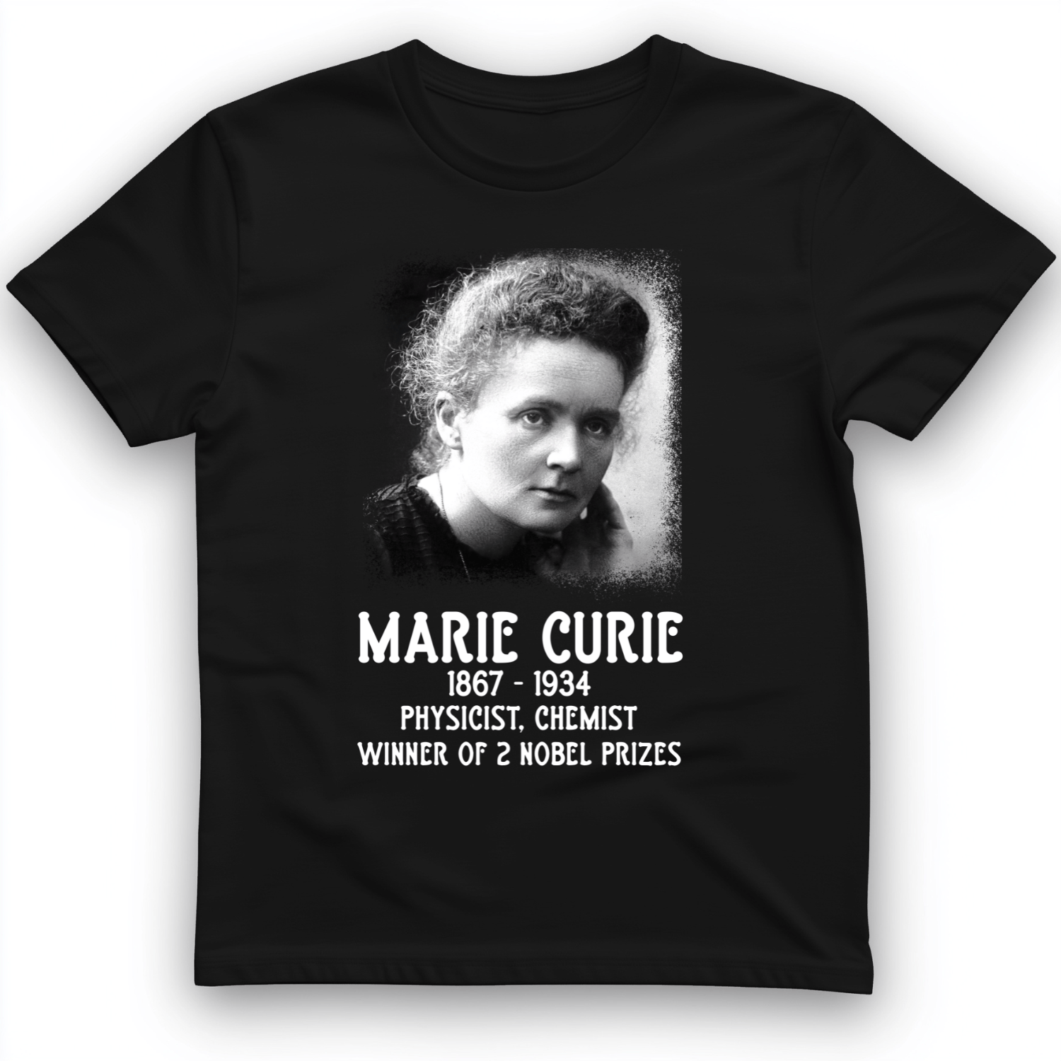 Marie Curie T-Shirt Black / S