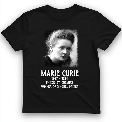 Marie Curie T-Shirt Black / S